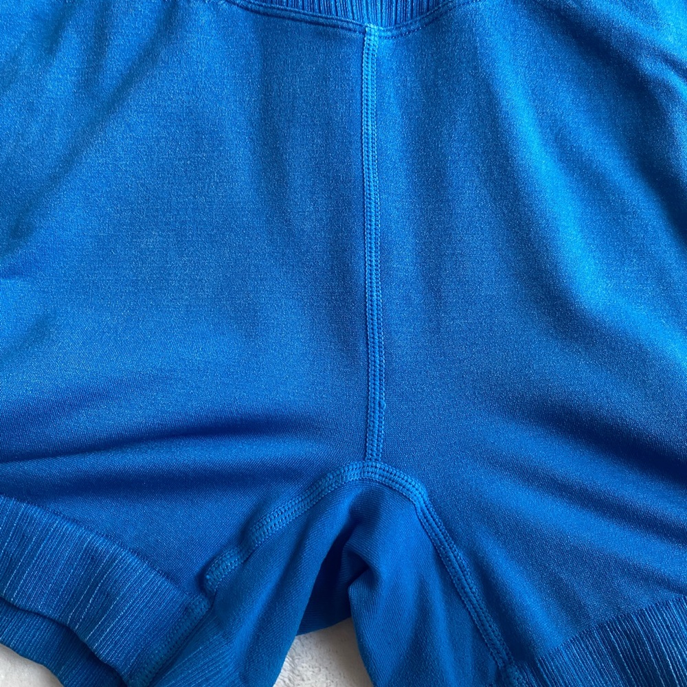JoyLab Blue One Piece with Plunging V-Neck and Ribbed Texture - Picture 4 of 8